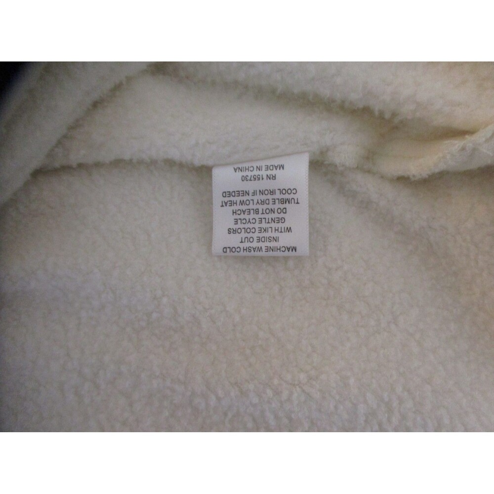 Jane & Delancey Women's Fleece Top Size L Long Sleeve Ivory Round Neck - Picture 4 of 5